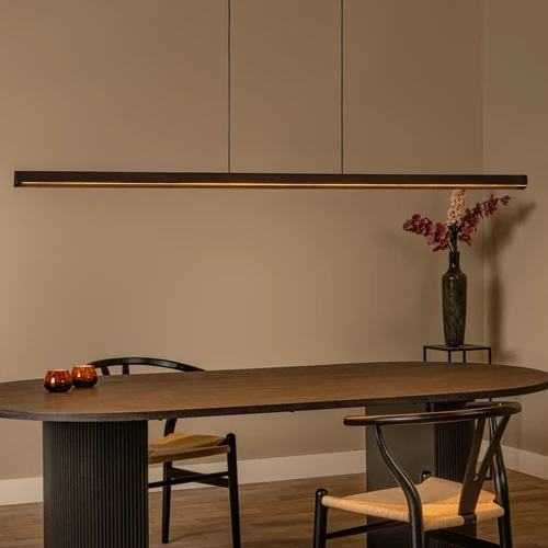 Lucide FELSTED - Pendant light - LED Dim. - CCT - 1x28W 2200K/4000K - Black | Vibes - atmosphere 1